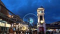 Ferris wheel night market Royalty Free Stock Photo